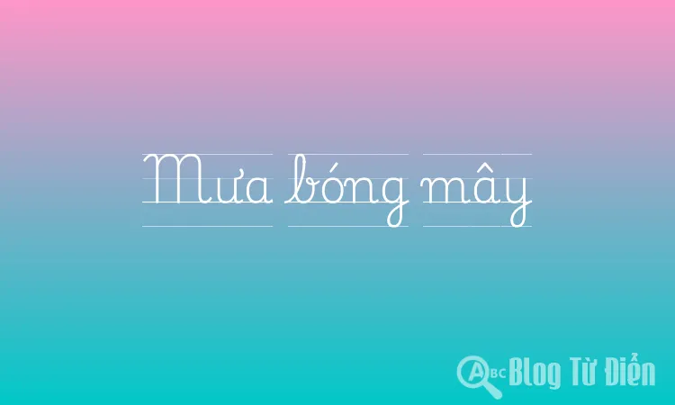 Mưa bóng mây