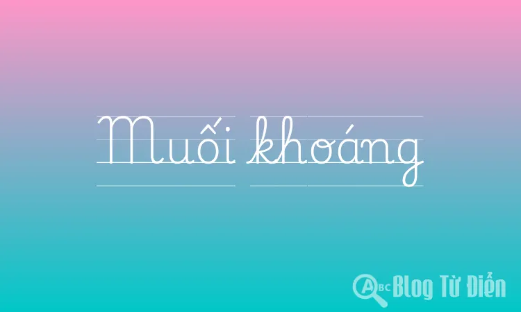Muối khoáng