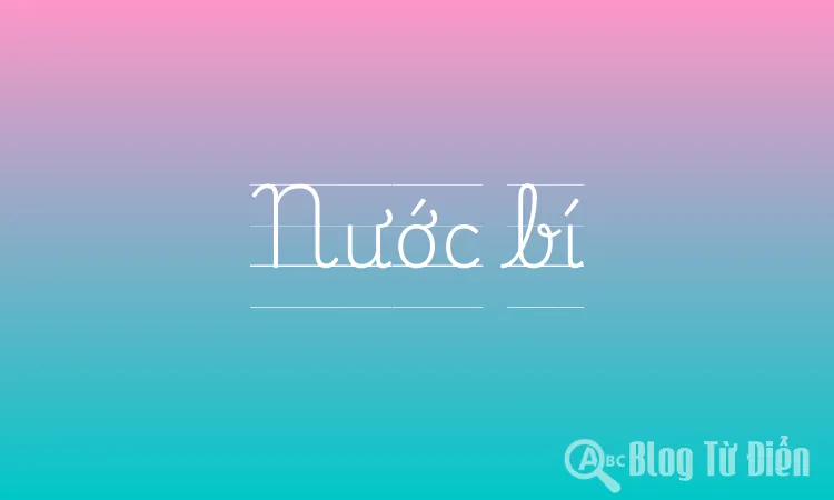 Nước bí