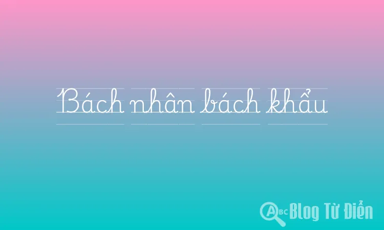 Bách nhân bách khẩu