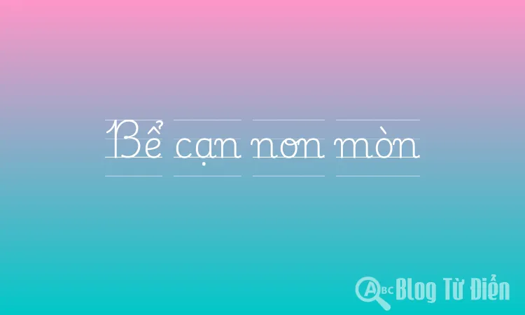 Bể cạn non mòn