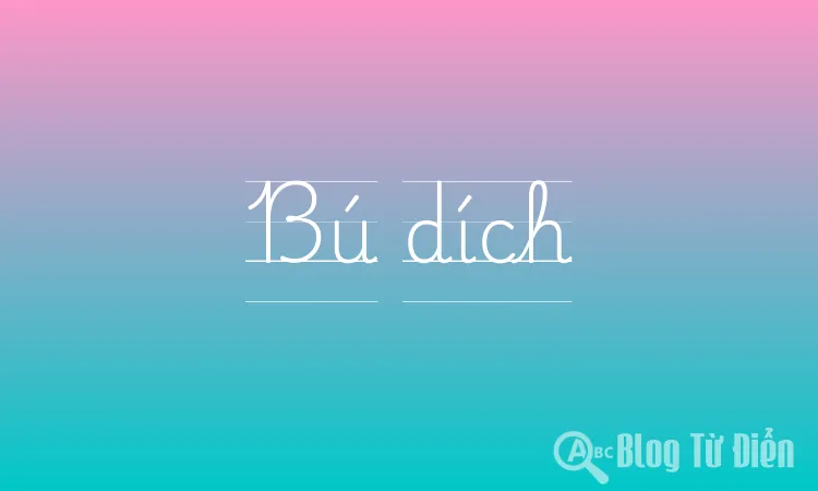 Bú dích