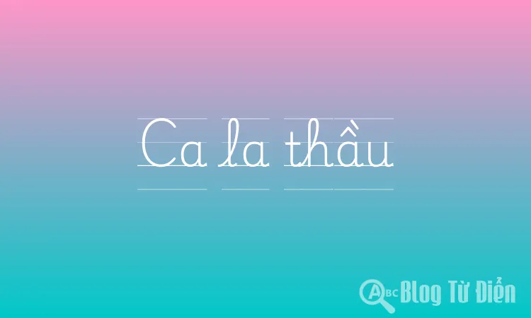 Ca la thầu