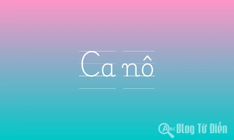 Ca nô