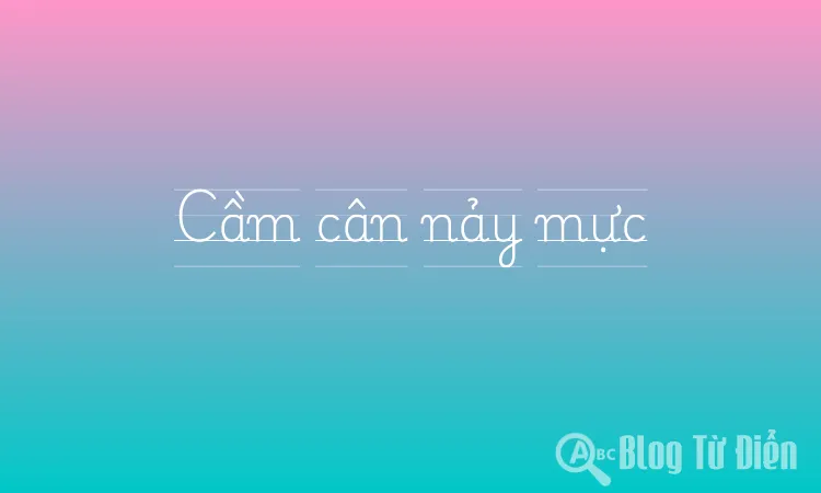 Cầm cân nảy mực