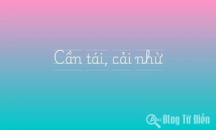 Cần tái, cải nhừ