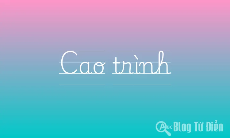 Cao trình