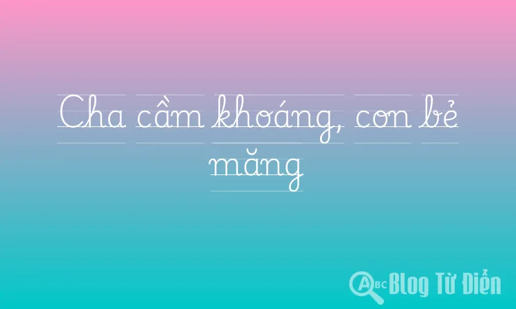 Cha cầm khoáng, con bẻ măng