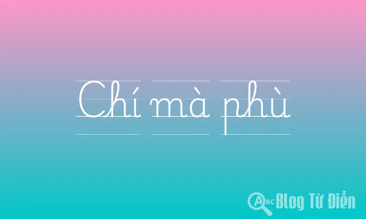 Chí mà phù