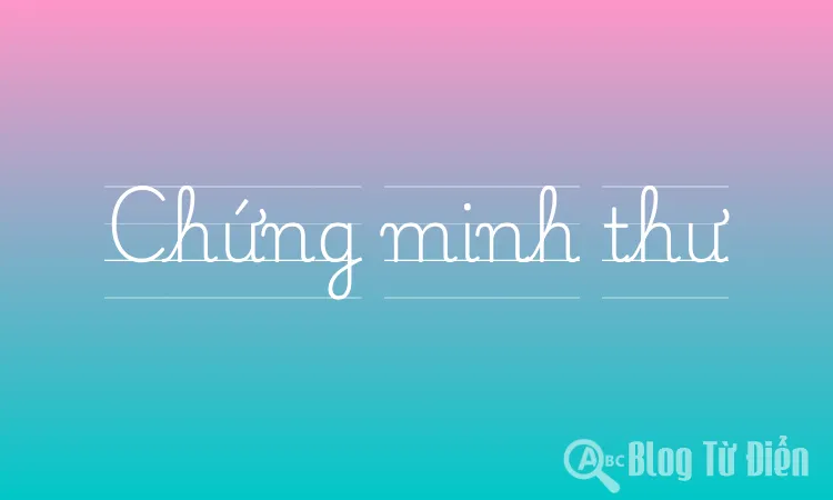 Chứng minh thư
