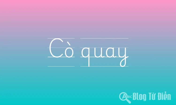Cò quay