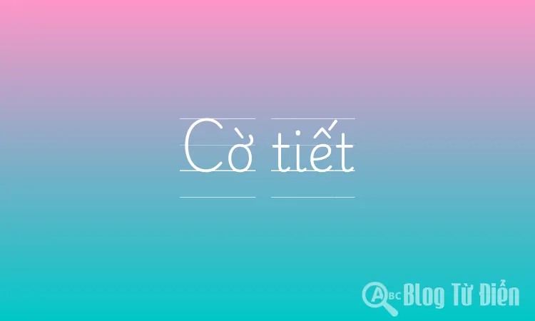 Cờ tiết