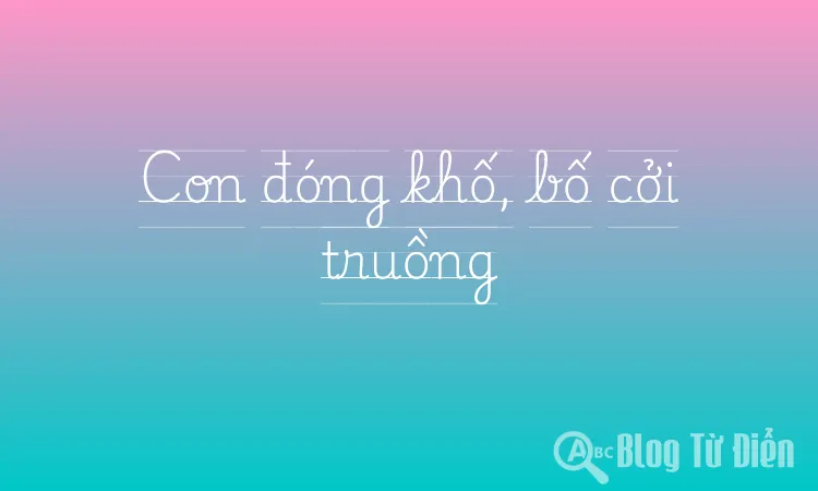 Con đóng khố, bố cởi truồng