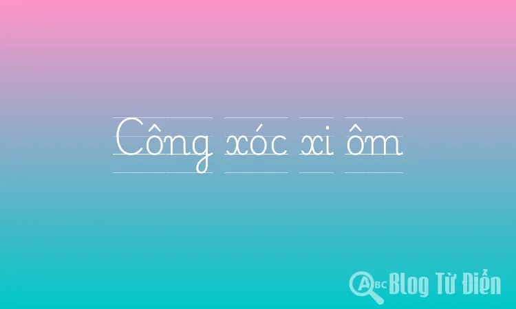 Công xóc xi ôm