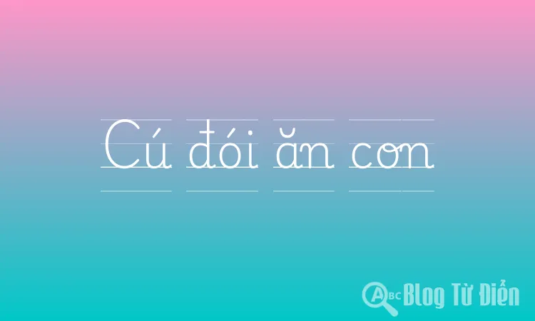 Cú đói ăn con