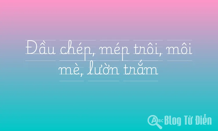 Đầu chép, mép trôi, môi mè, lườn trắm