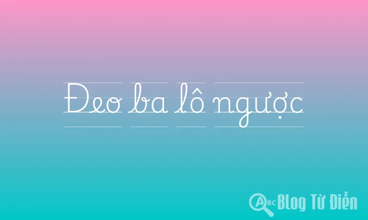Đeo ba lô ngược