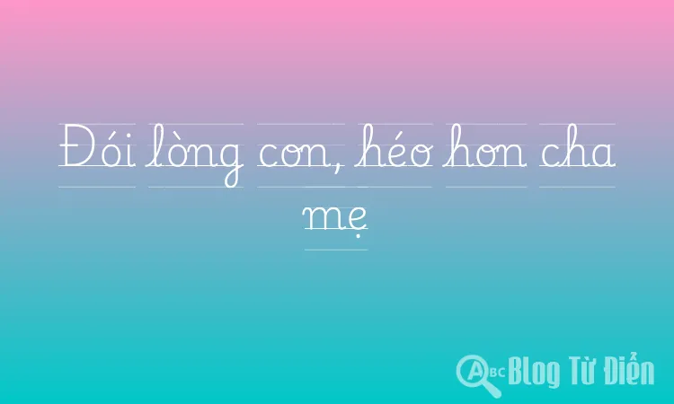 Đói lòng con, héo hon cha mẹ