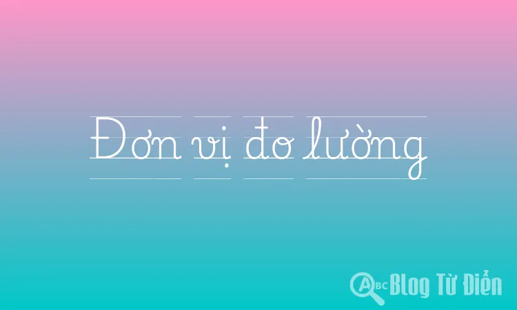 Đơn vị đo lường