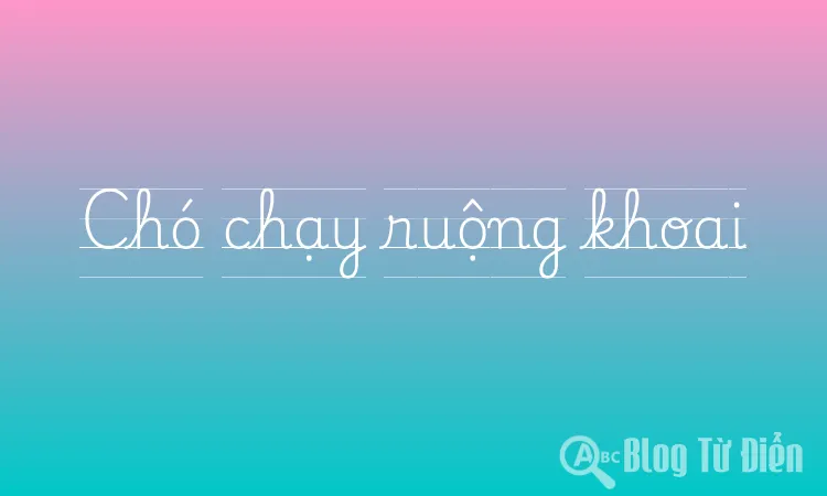 Chó chạy ruộng khoai