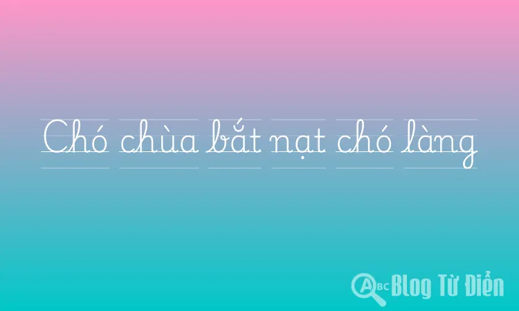 Chó chùa bắt nạt chó làng