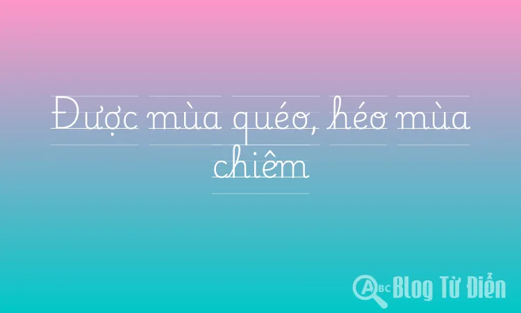 Được mùa quéo, héo mùa chiêm