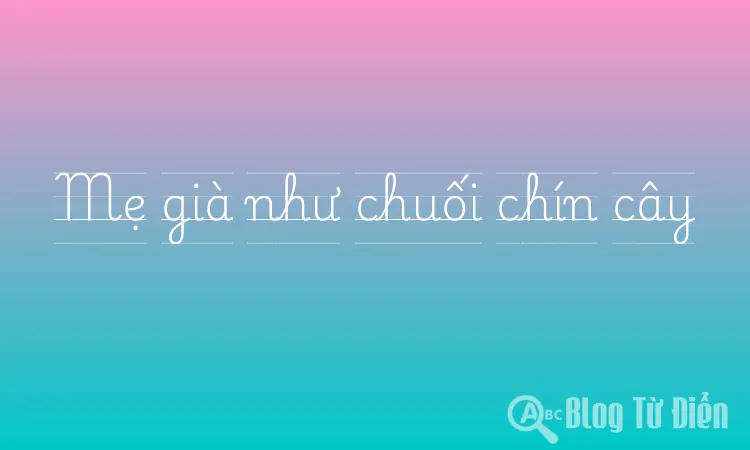 Mẹ già như chuối chín cây