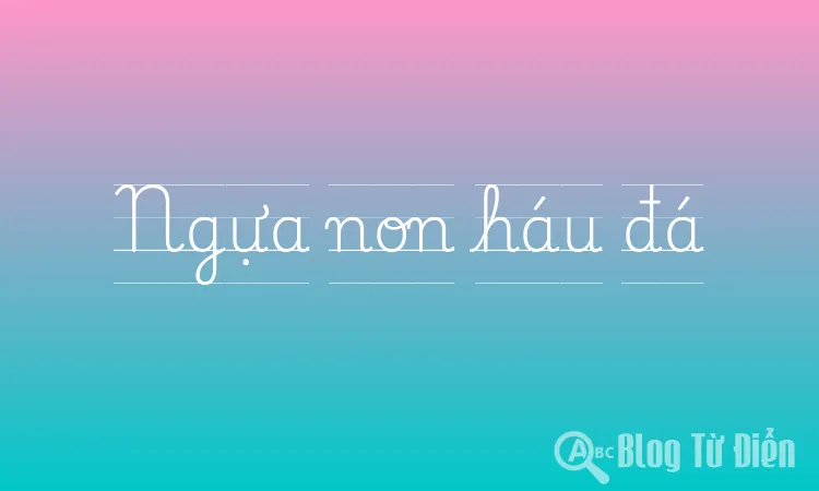 Ngựa non háu đá