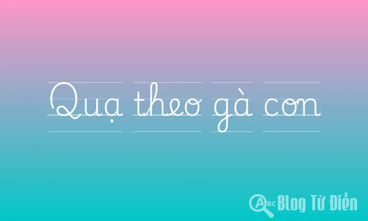 Quạ theo gà con