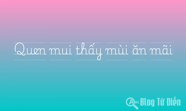 Quen mui thấy mùi ăn mãi