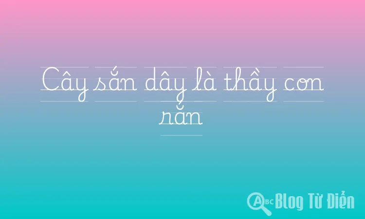Cây sắn dây là thầy con rắn