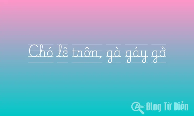 Chó lê trôn, gà gáy gở