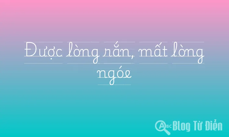 Được lòng rắn, mất lòng ngóe