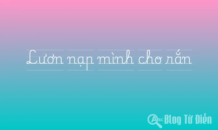 Lươn nạp mình cho rắn