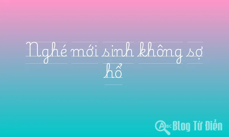 Nghé mới sinh không sợ hổ