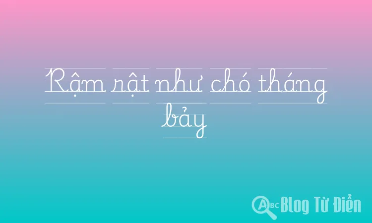 Rậm rật như chó tháng bảy