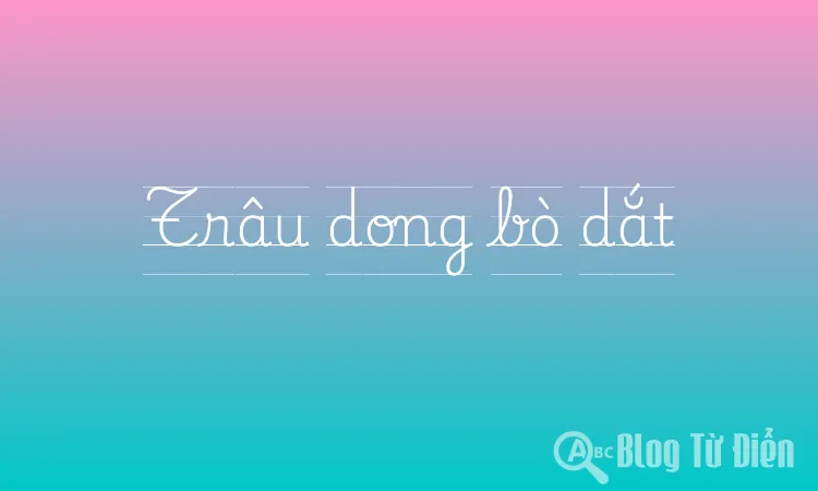 Trâu dong bò dắt