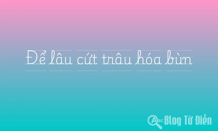 Để lâu cứt trâu hóa bùn