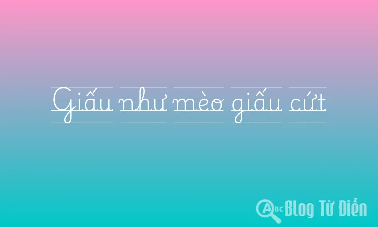 Giấu như mèo giấu cứt