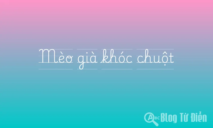 Mèo già khóc chuột
