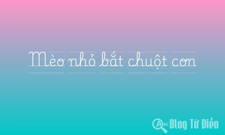 Mèo nhỏ bắt chuột con