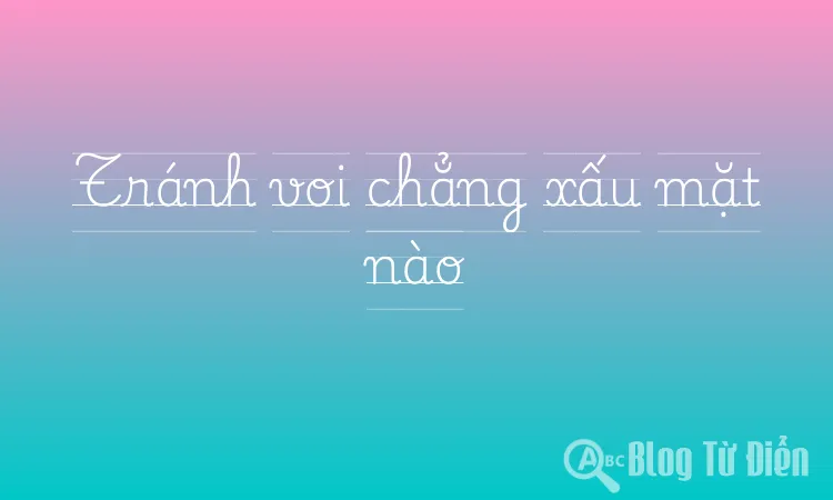 Tránh voi chẳng xấu mặt nào